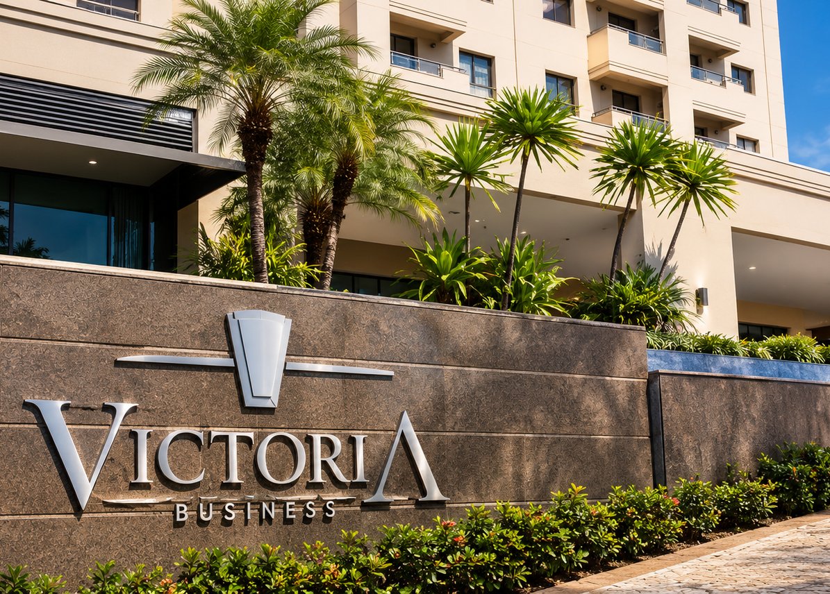 Entrada do Edifício Victória Business - Sede do escritório Comparotto & Mendes em Araraquara/SP